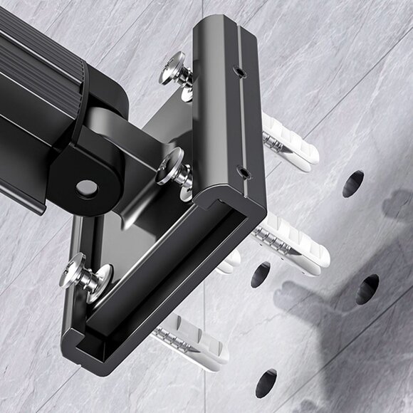 SOGA 127.5cm Wall-Mounted Clothing Dry Rack - Picture 9 of 10